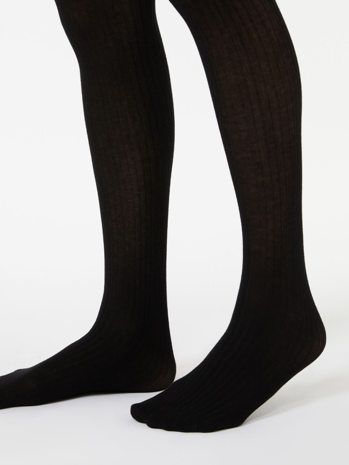 Cotton tights - Black
