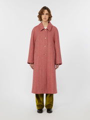 Double-faced wool coat - Red