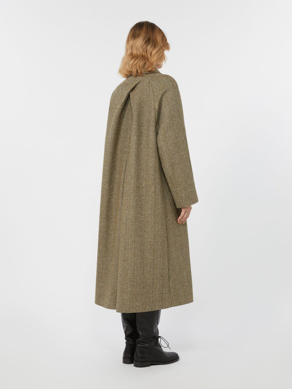 Double-faced wool coat - Green