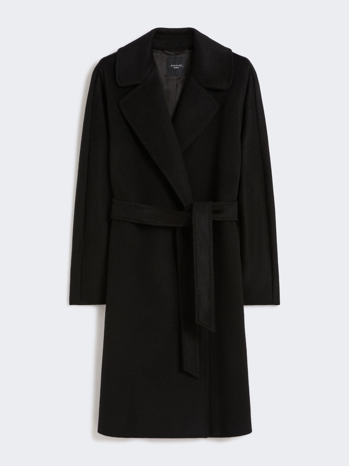 Wool wrap coat - Black