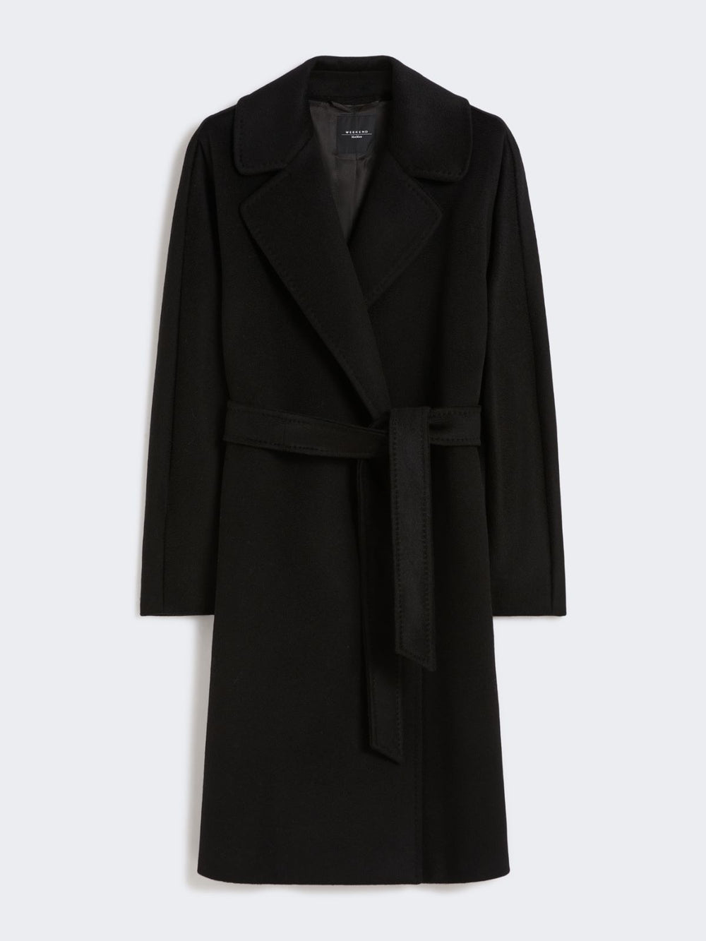 Wool wrap coat - Black