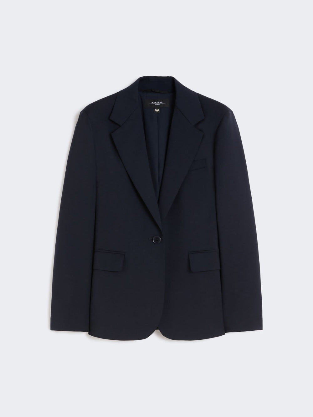 Stretch wool blazer - Navy