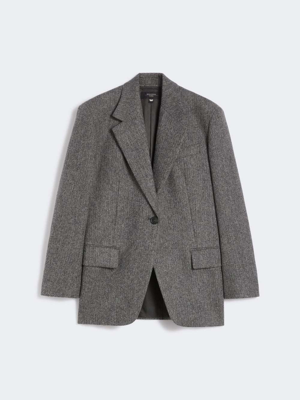 Oversize wool blazer - Dark grey