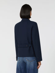 Double-breasted gabardine jacket - Navy