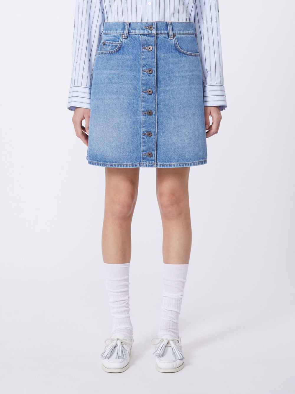 Authentic denim mini skirt - Navy
