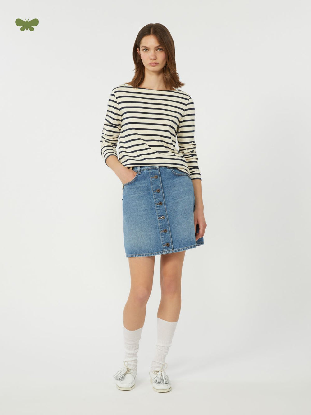 Authentic denim mini skirt - Navy