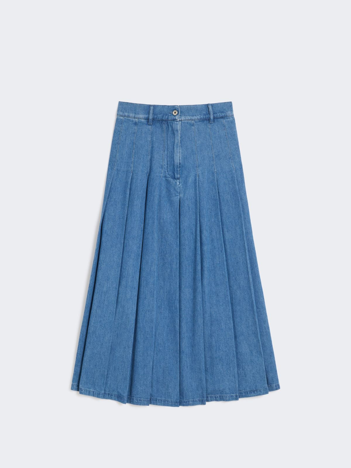 Cotton denim skirt - Navy