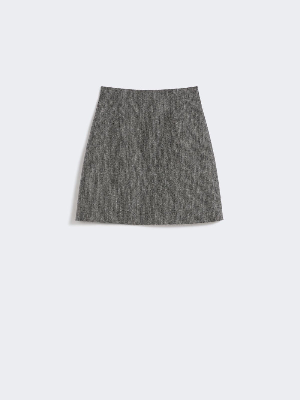 Chevron wool skirt - Dark grey