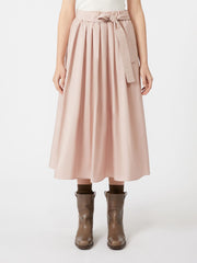 Midi taffeta skirt - Powder
