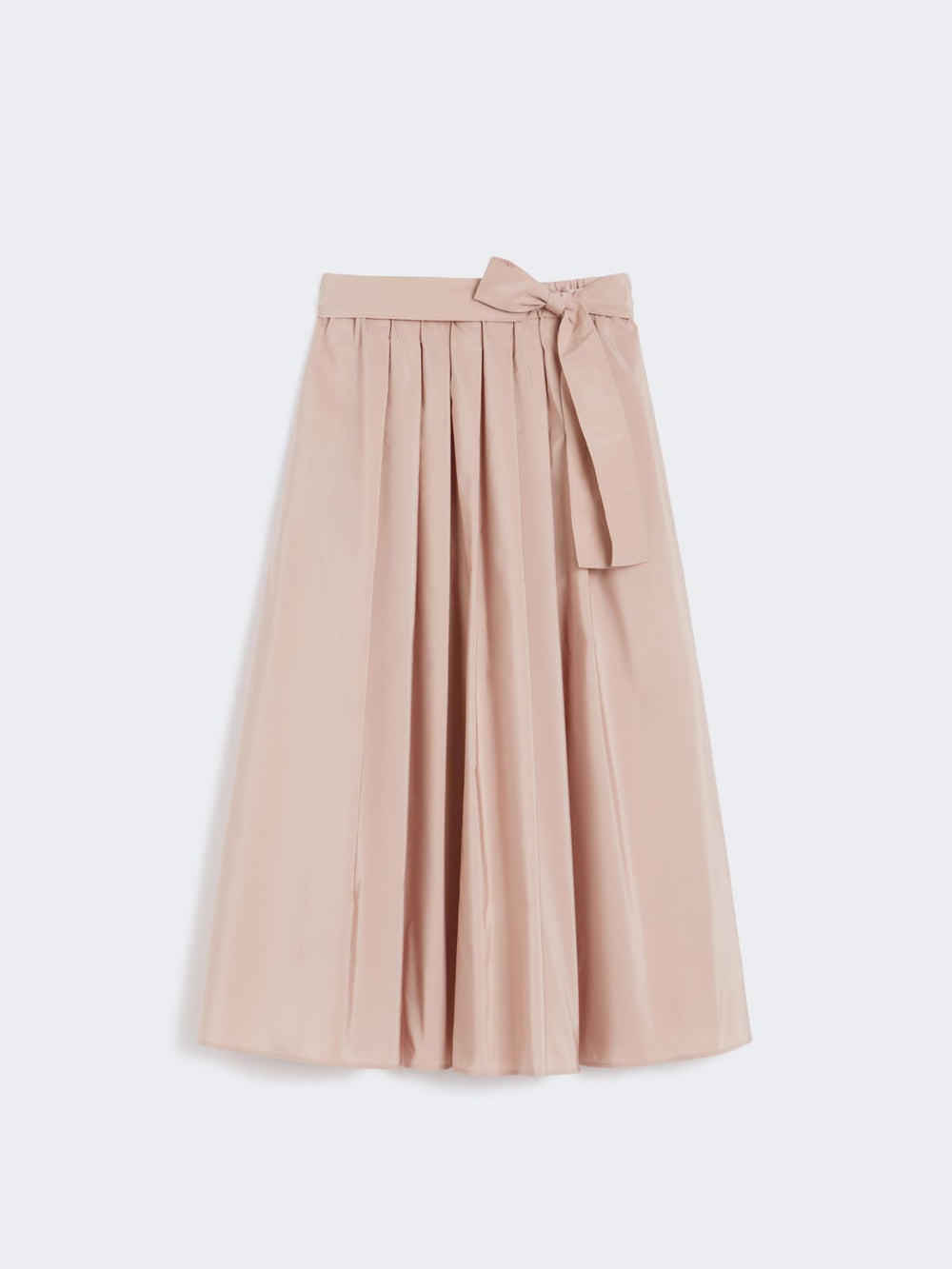 Midi taffeta skirt - Powder