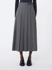 Wool wrap skirt - Medium grey