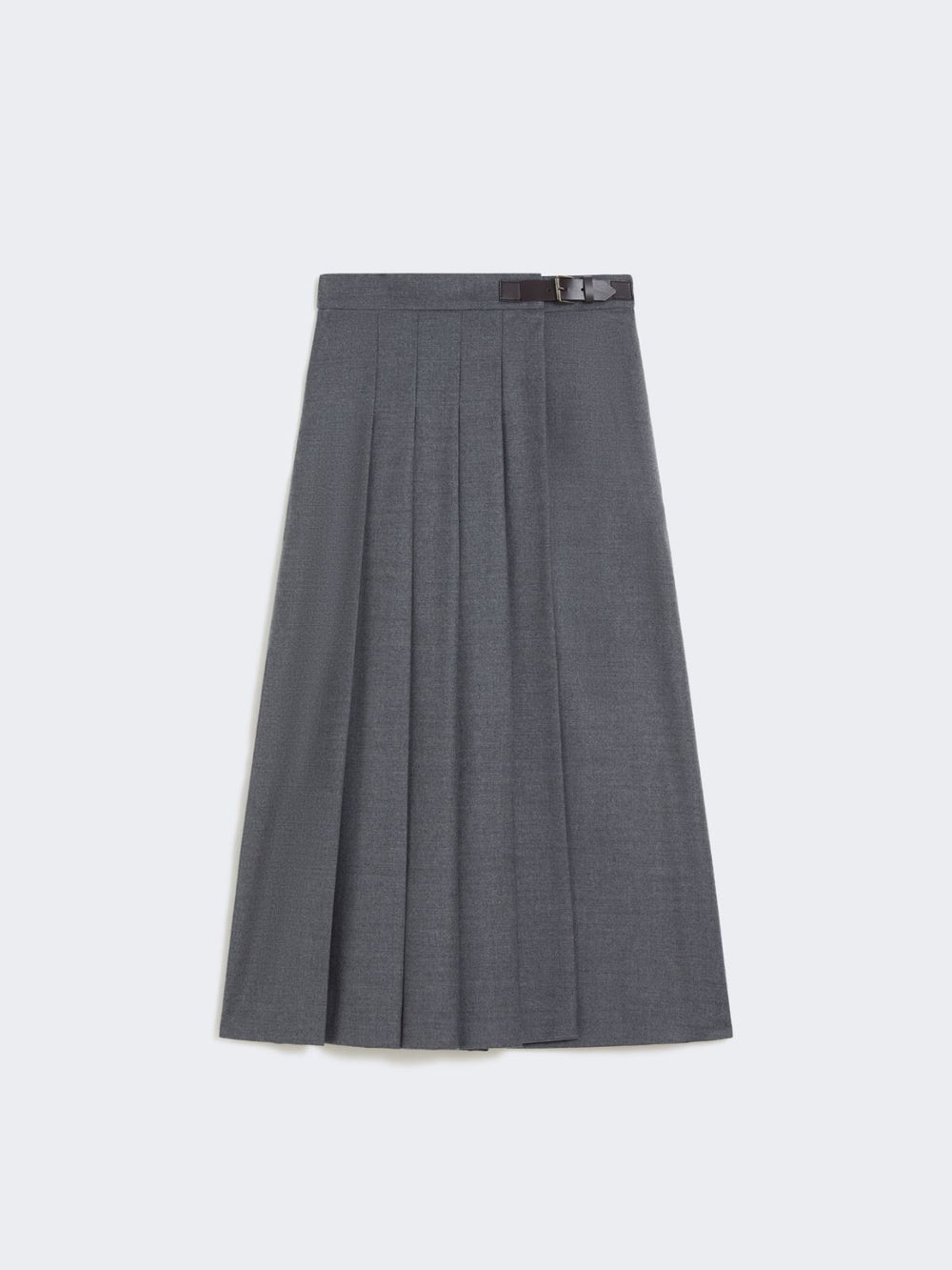 Wool wrap skirt - Medium grey