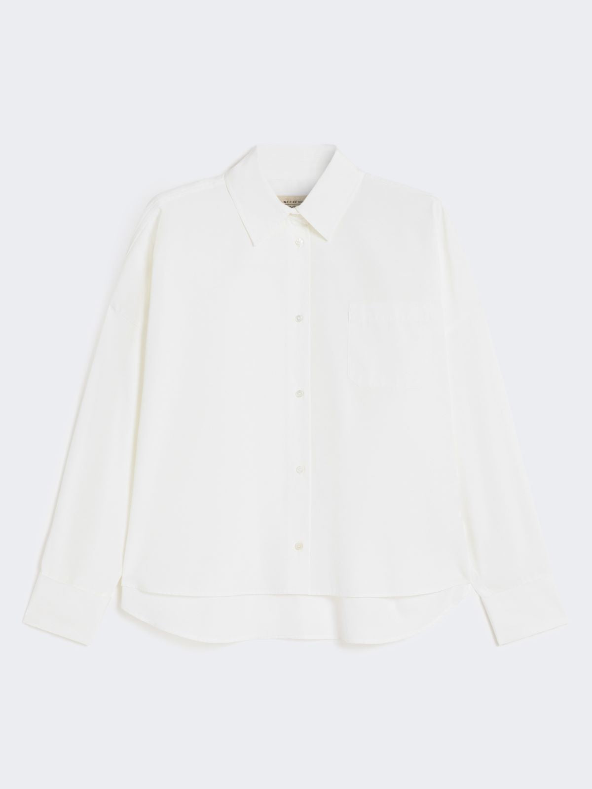 Oversized poplin shirt - White