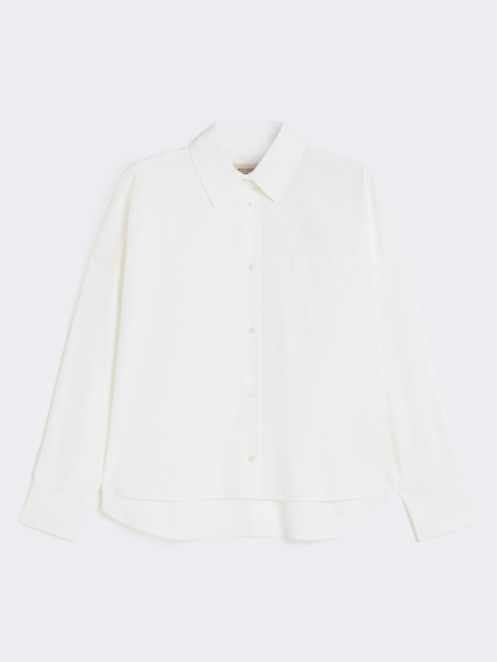 Oversized poplin shirt - White