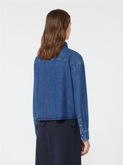 Boxy denim shirt - Navy