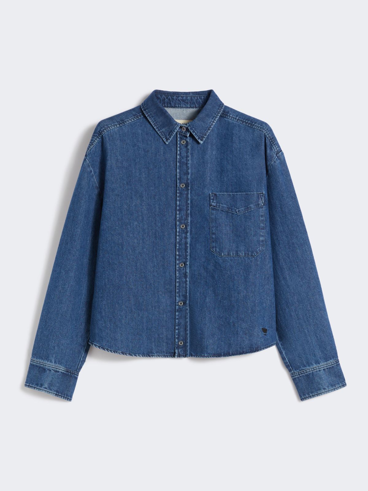 Boxy denim shirt - Navy