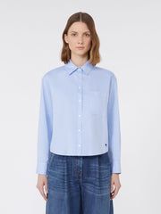 Cotton Oxford shirt - Light blue