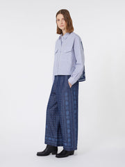 Heavy cotton canvas shirt - Navy