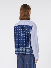 Heavy cotton canvas shirt - Navy