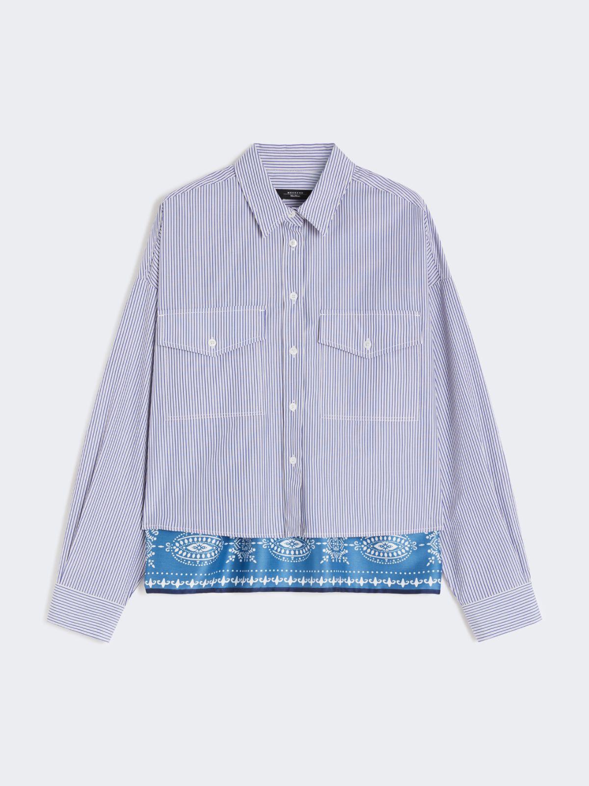 Heavy cotton canvas shirt - Navy