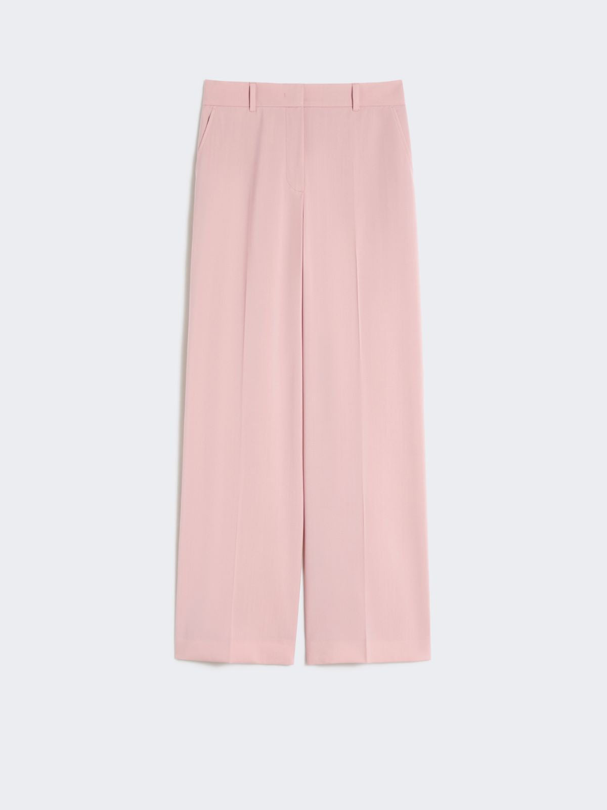 Woollen cloth palazzo trousers - Antique rose