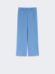 Woollen cloth palazzo trousers - Light blue