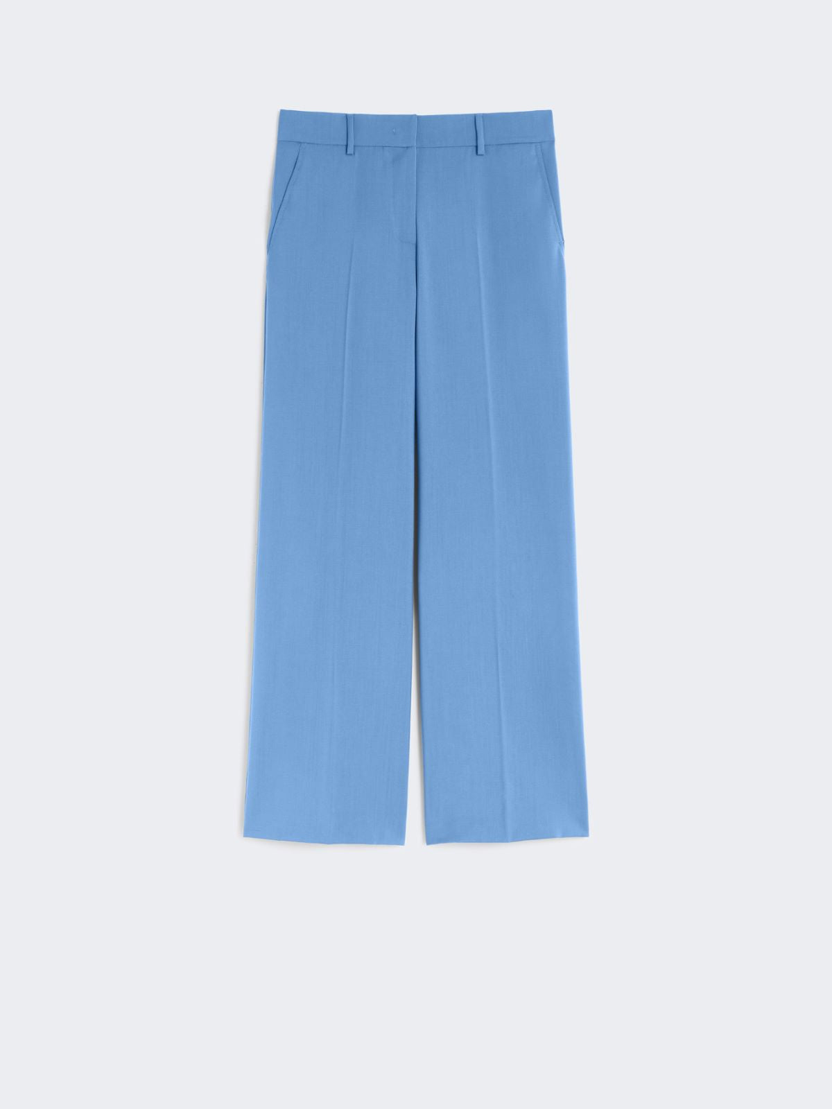 Woollen cloth palazzo trousers - Light blue