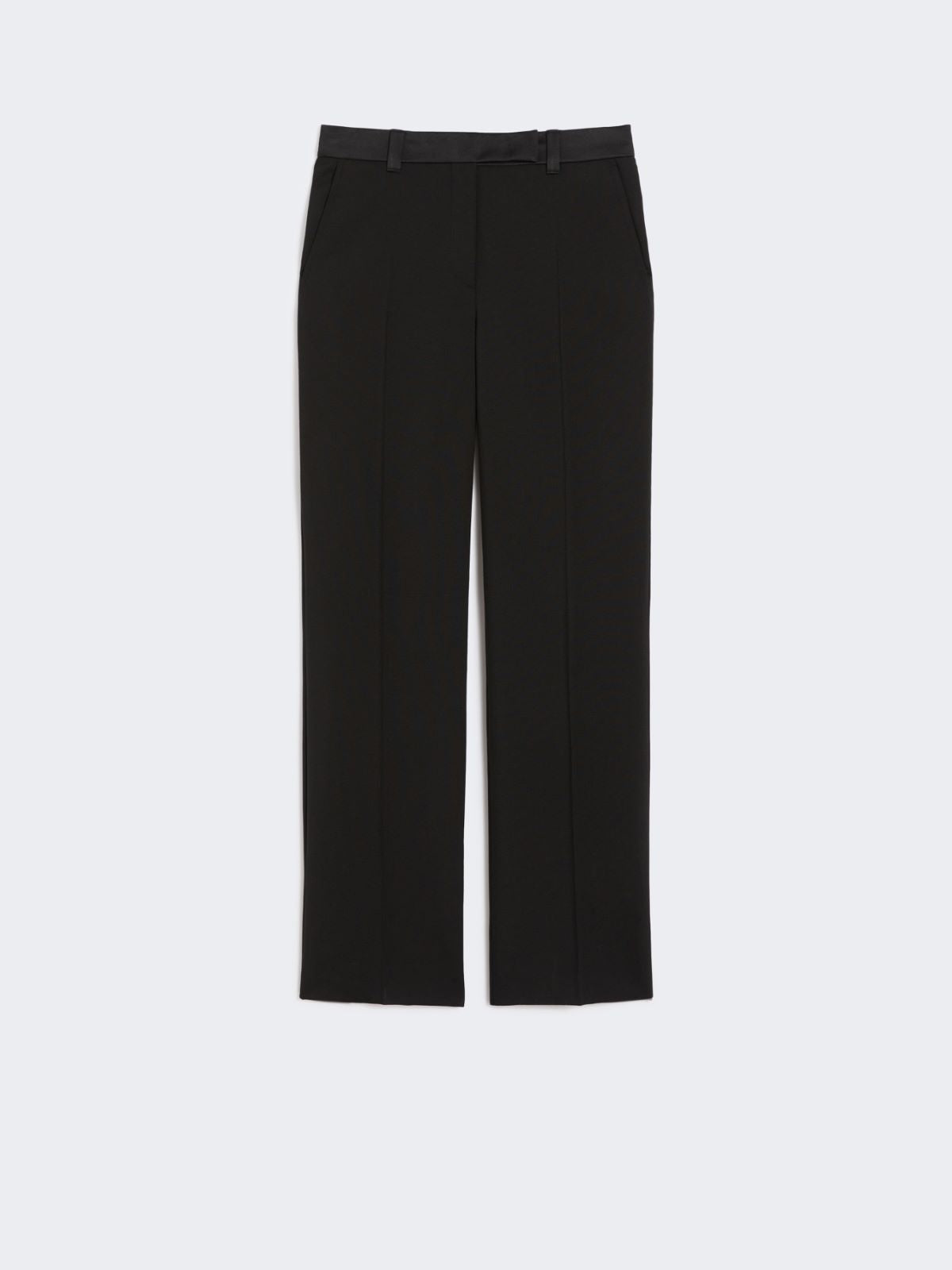Wool cloth trousers - Black