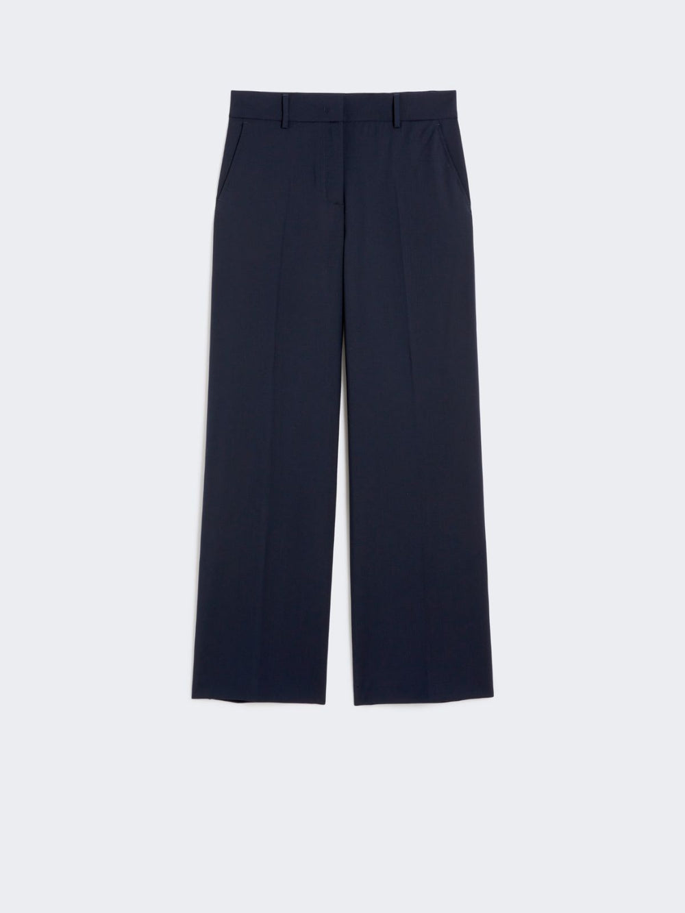 Wool palazzo trousers - Navy