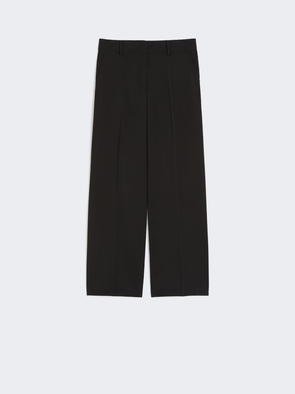Wool palazzo trousers - Black