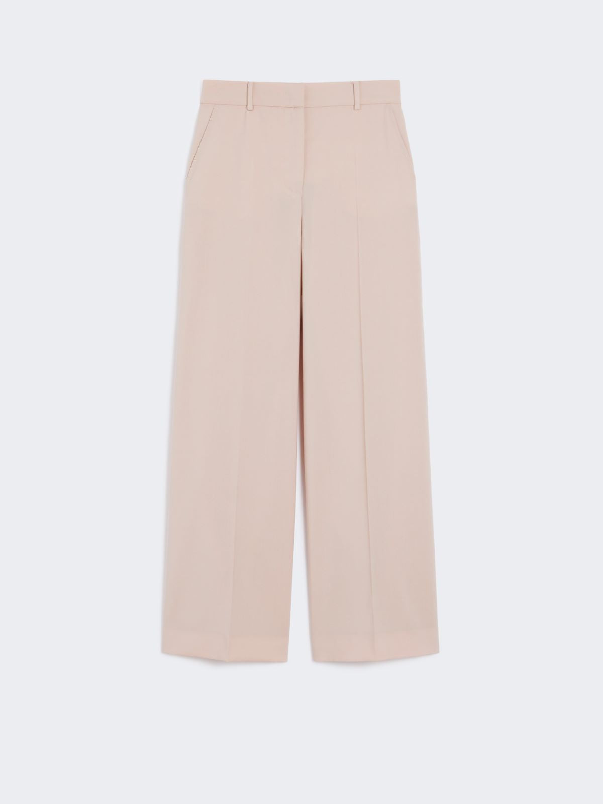Wool palazzo trousers - Powder