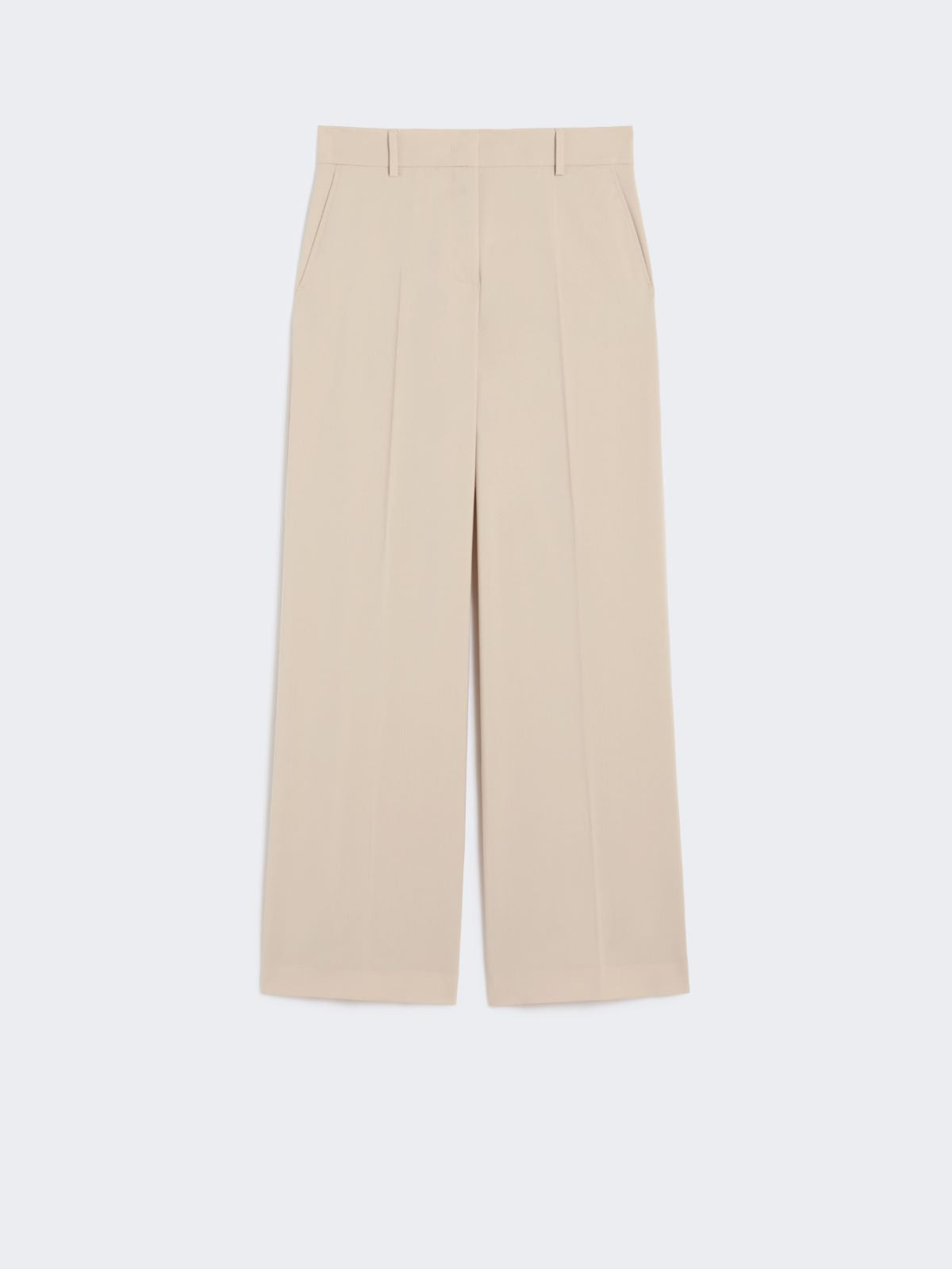 Wool palazzo trousers - Beige