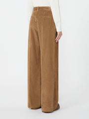 Wide-leg corduroy trousers - Hazelnut brown
