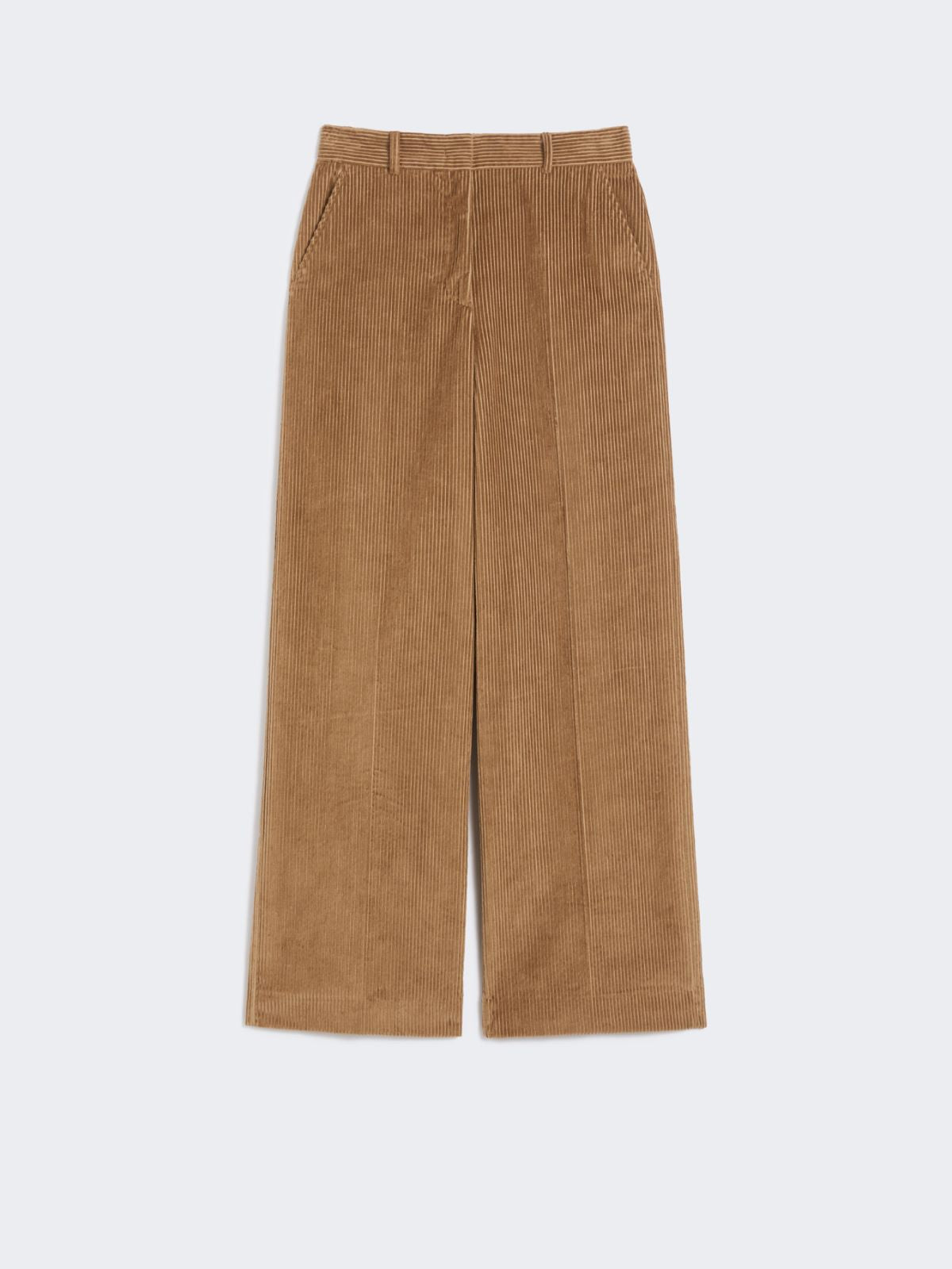 Wide-leg corduroy trousers - Hazelnut brown