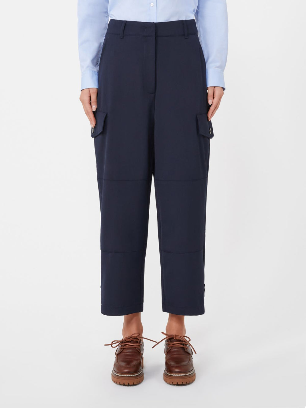 Tech wool trousers - Navy