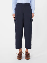 Tech wool trousers - Navy