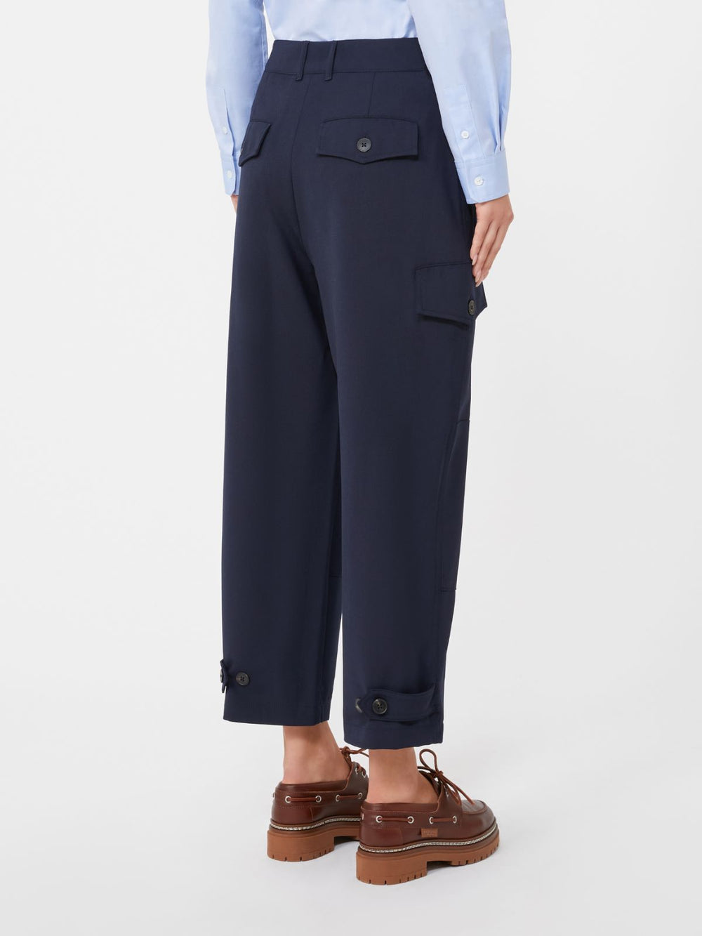 Tech wool trousers - Navy