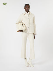 Cotton bull denim jeans - Ivory