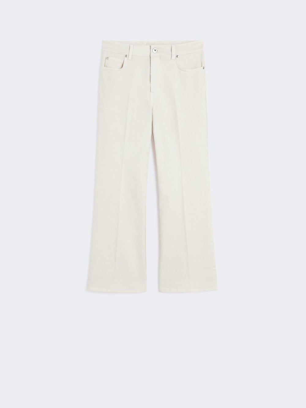 Cotton bull denim jeans - Ivory