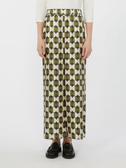 Silk twill trousers - Black