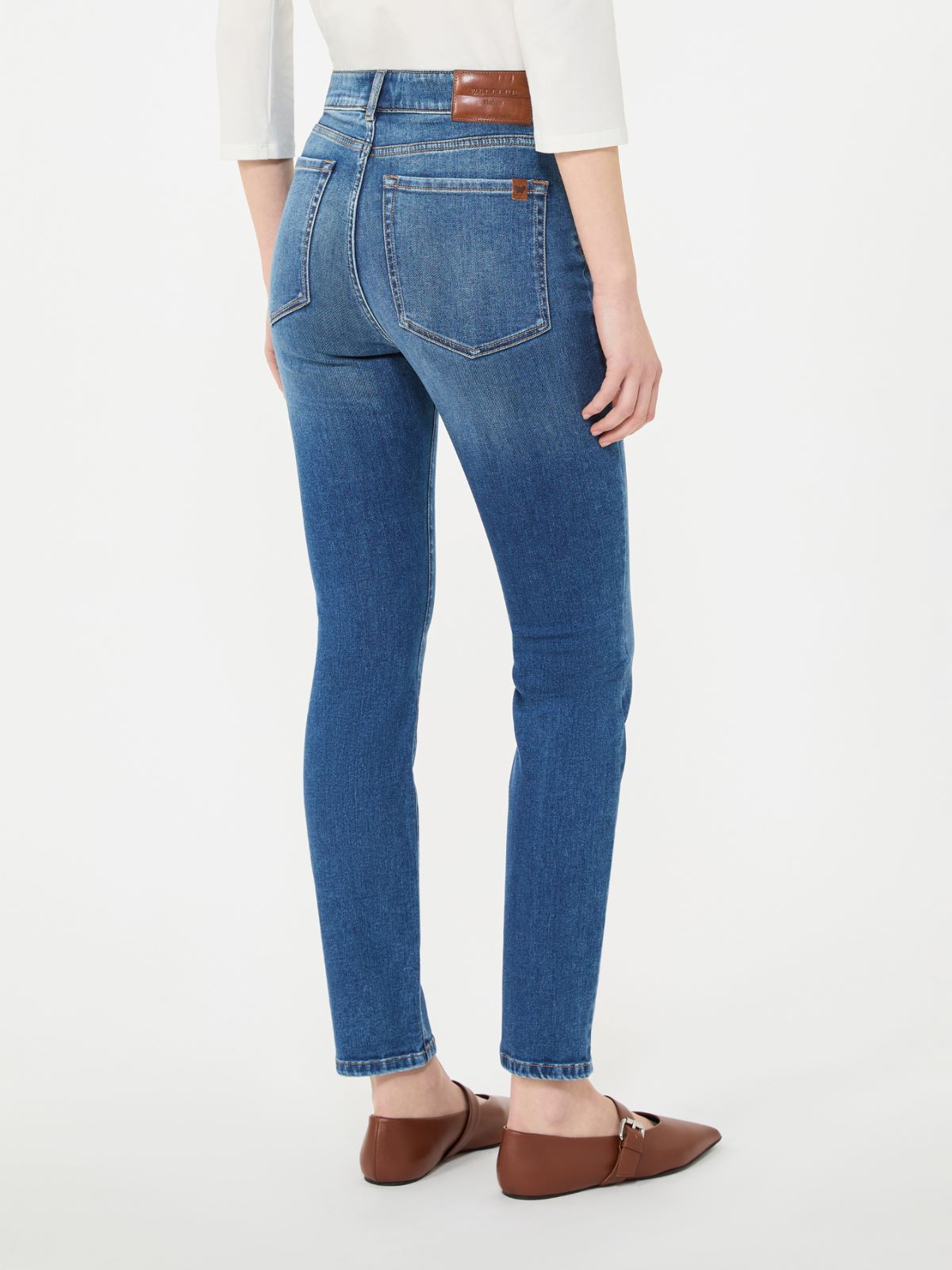 Stretch denim skinny jeans - Navy