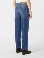 Straight-fit denim jeans - Navy