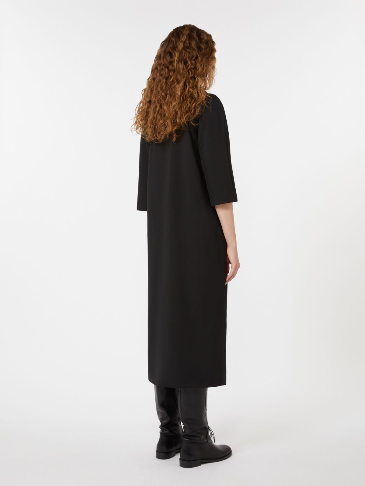 Woollen cloth dress - Black