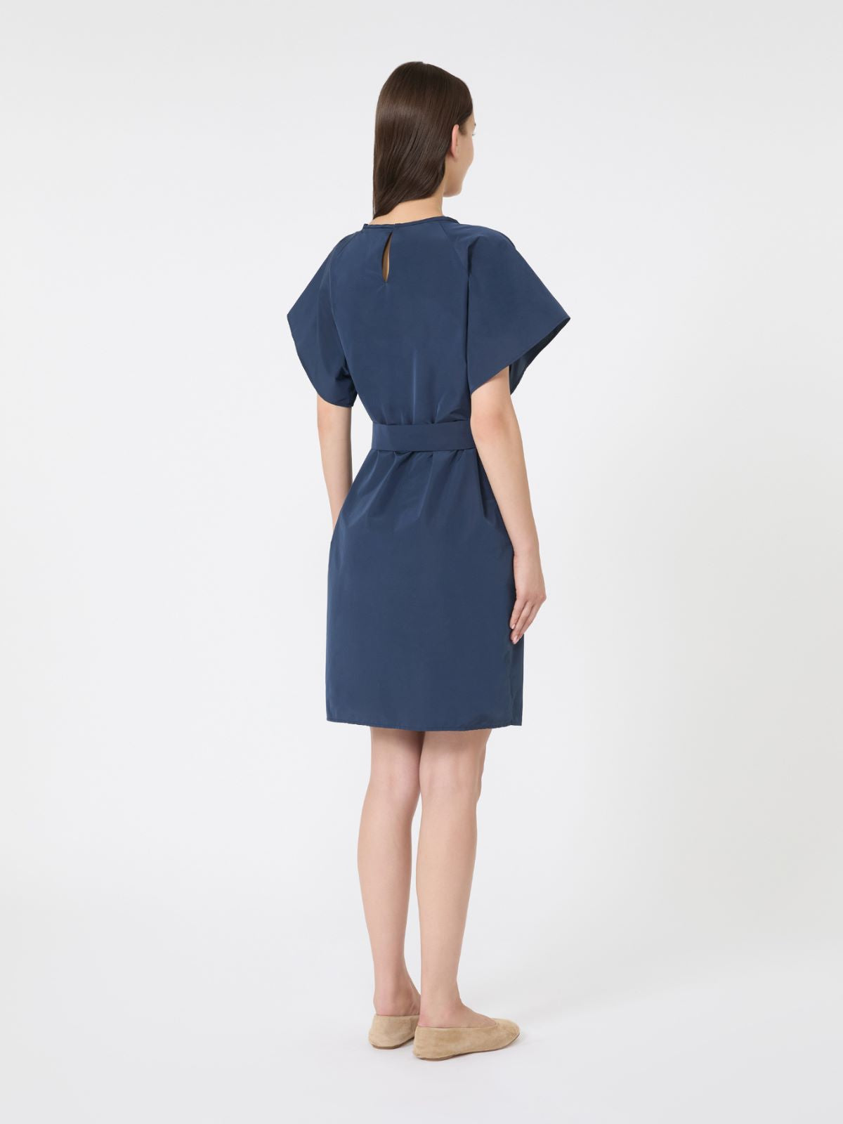 Short taffeta dress - Navy