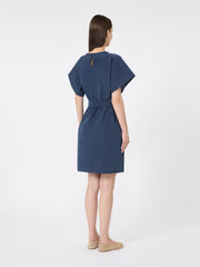 Short taffeta dress - Navy