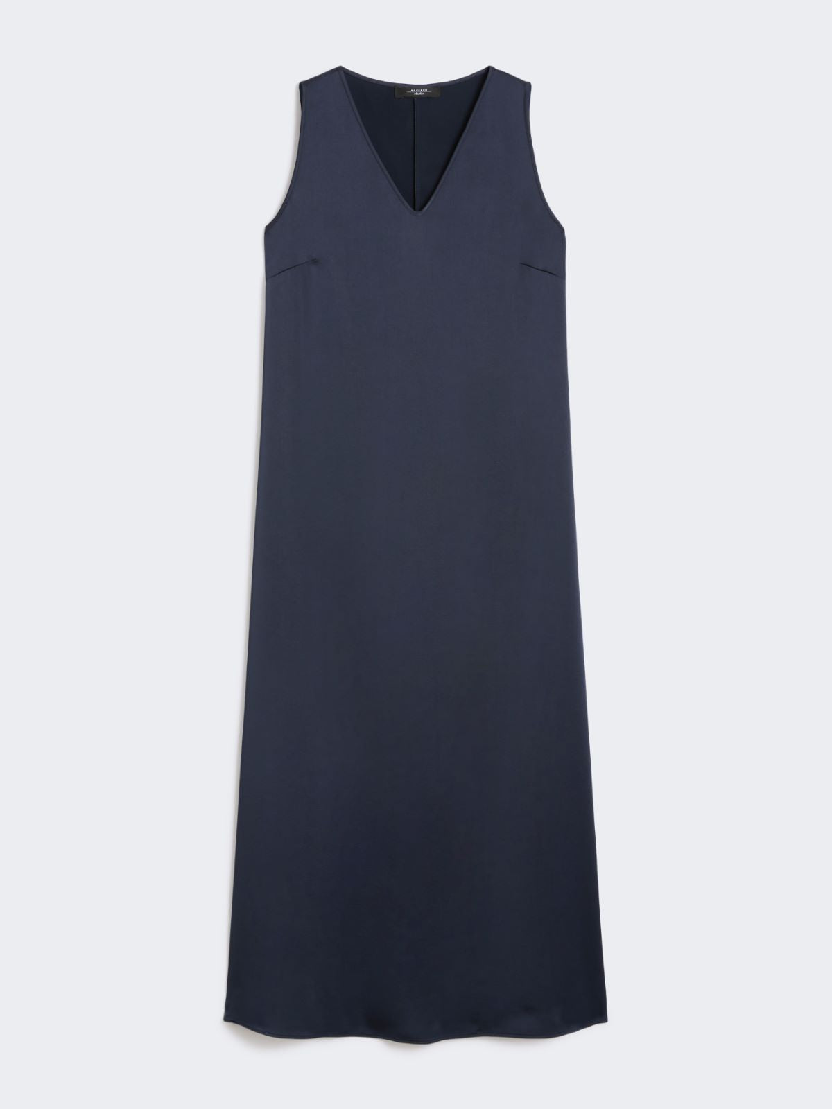 Flowing satin dress - Navy