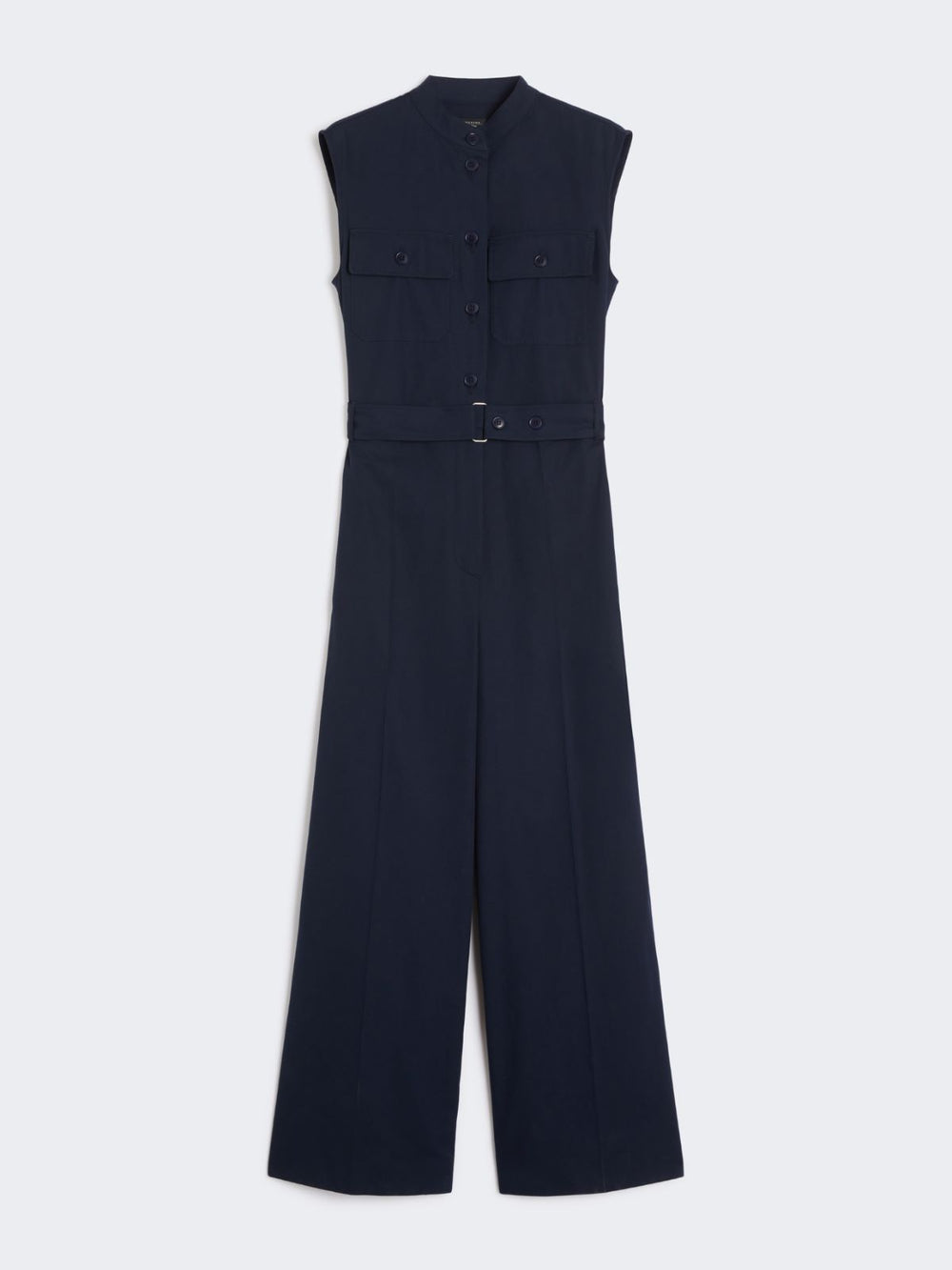 Cotton gabardine jumpsuit - Navy