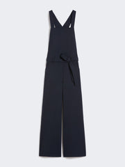 Gabardine wool dungarees - Navy