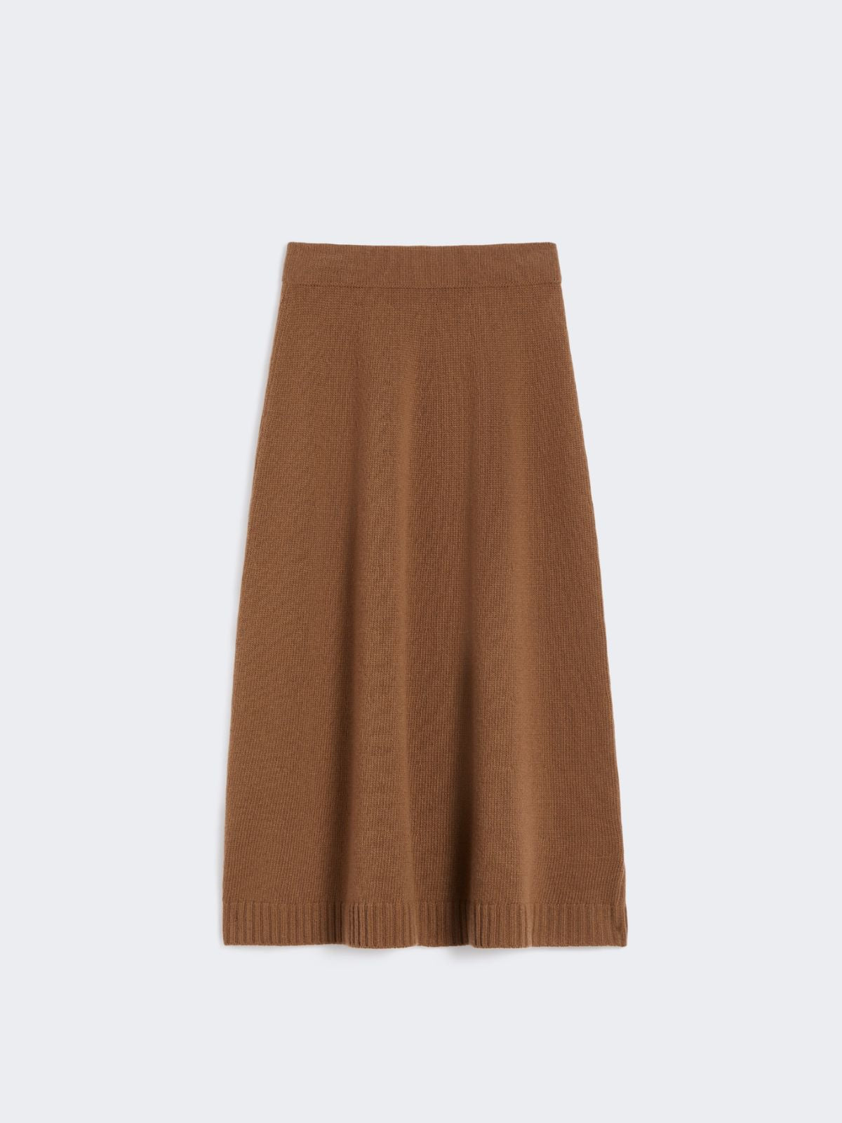 Wool knit skirt - Hazelnut brown