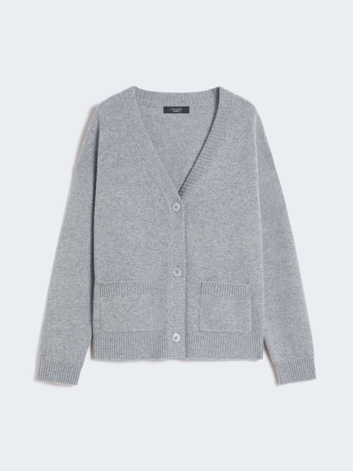 Cashmere knit cardigan - Medium grey